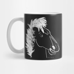 Portrait of A Horseman - White Mug